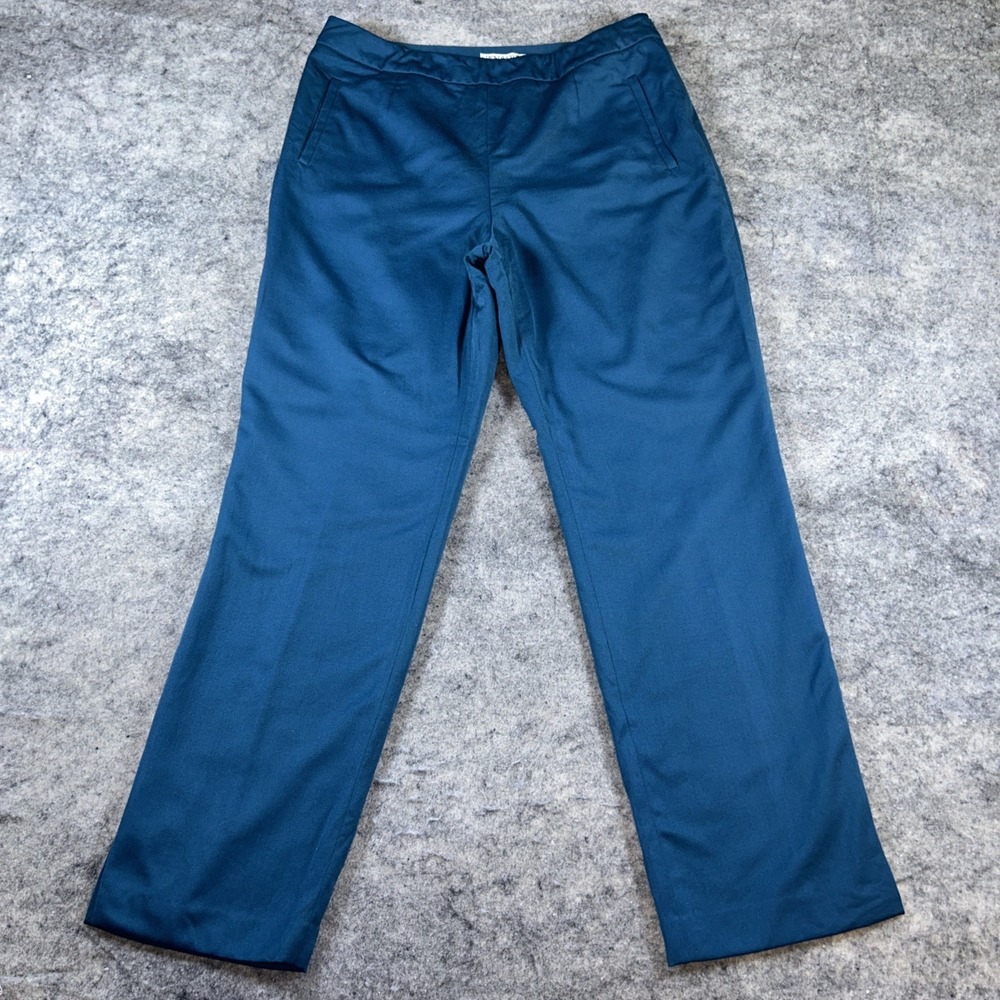 Vintage Pendleton Dress Pant Women's 10 Green Virgin Wool USA Made Straight Leg‎